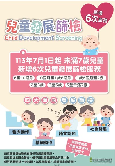 兒童發展篩檢海報